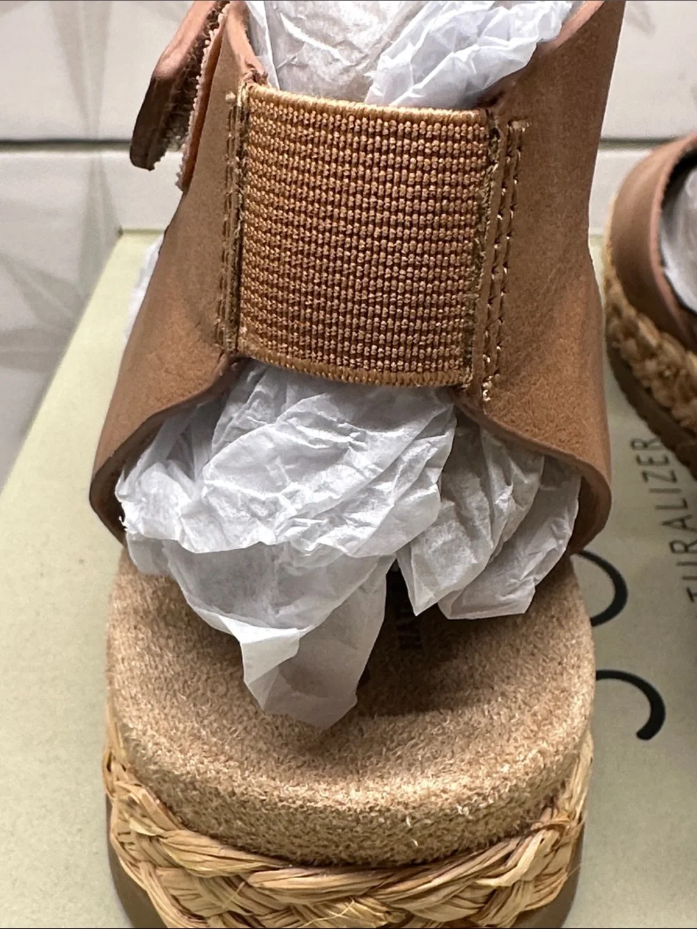 SOUL by NaturalizerWomen’s Tan Espadrille Wedge Sandals - Deara Size 6.5 NIB